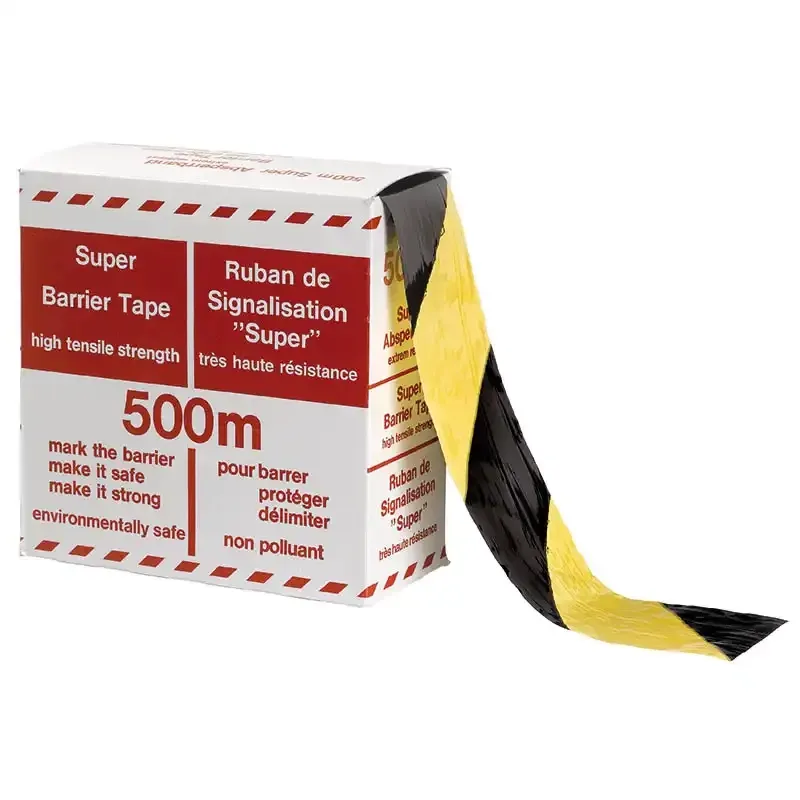 Gul/sort afmærkningsbånd - brug det til udsalg i butik