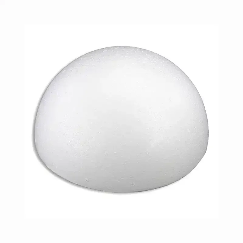 Hvid halvkugle i flamenco / styrophor