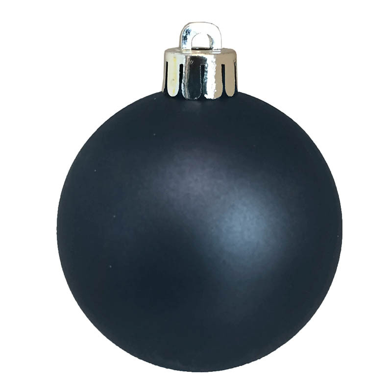 Julgranskulor, Vit-Silver-Mörkblå, 6 cm, 30 st. I