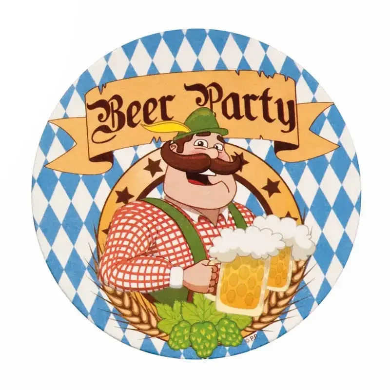 Køb Ølbrikker med Oktoberfest-motiver 10 stk./pakke hos Brondsholm.dk