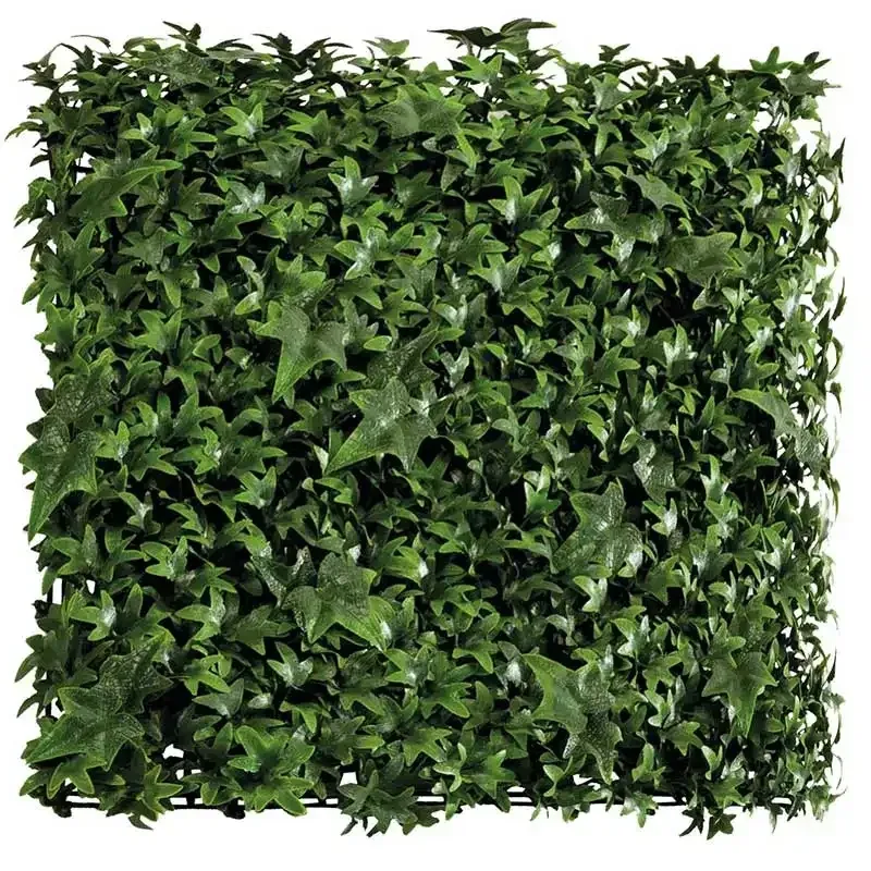 Køb Bladmix plade, efeu, UV, 50x50cm, kunstig græs hos Brondsholm.dk