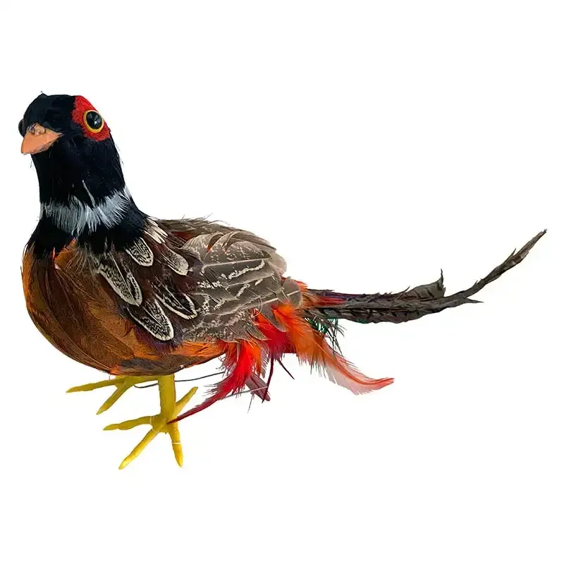 Køb Fasan, stående, ca. L35cm, kunstig dyr hos Brondsholm.dk