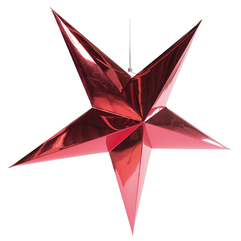 Køb Foldestjerne, 5 spidser, Ø 90cm hos Brondsholm.dk