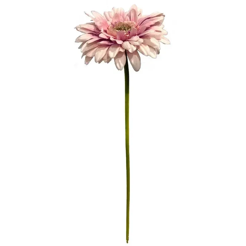 Køb Gerbera på stilk, 48cm Rosa/Laksefarvet, kunstig blomst hos Brondsholm.dk