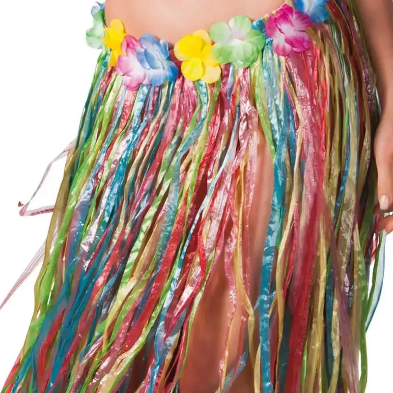 Køb Hawaii skørt, 80cm Multifarvet med velcrolukning hos Brondsholm.dk