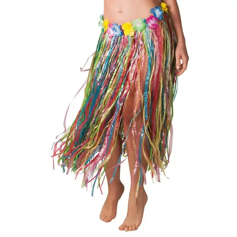 Køb Hawaii skørt, 80cm Multifarvet med velcrolukning hos Brondsholm.dk