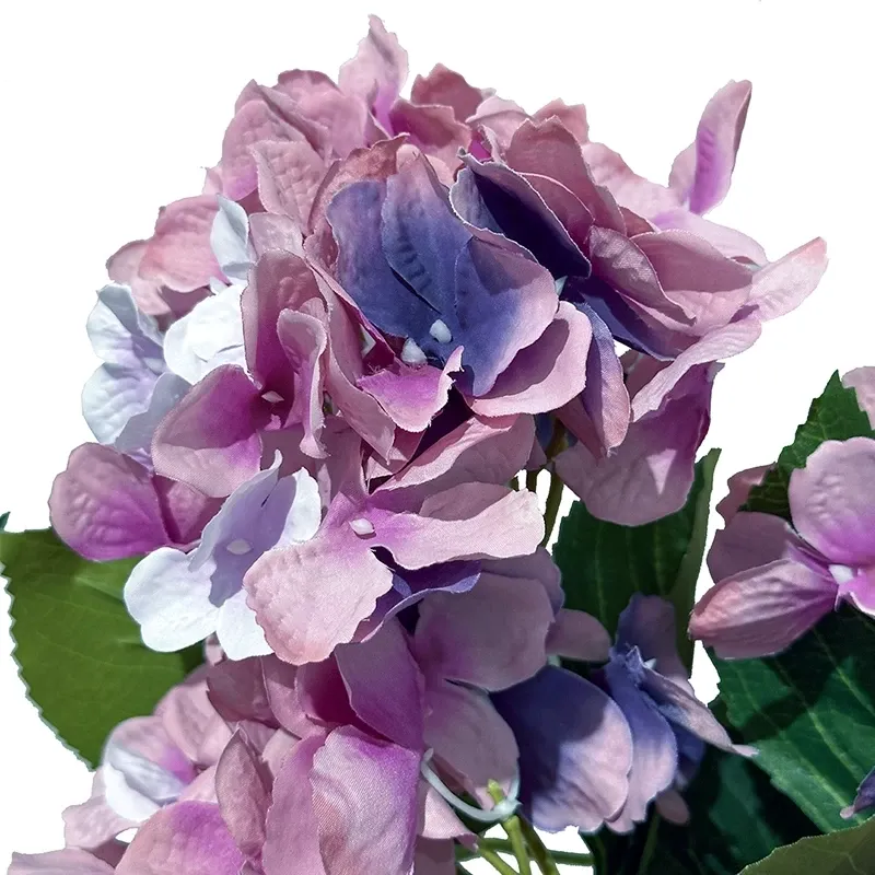 Køb Hortensia buket, 45cm med 5 stængler Lilla, Kunstig blomst hos Brondsholm.dk