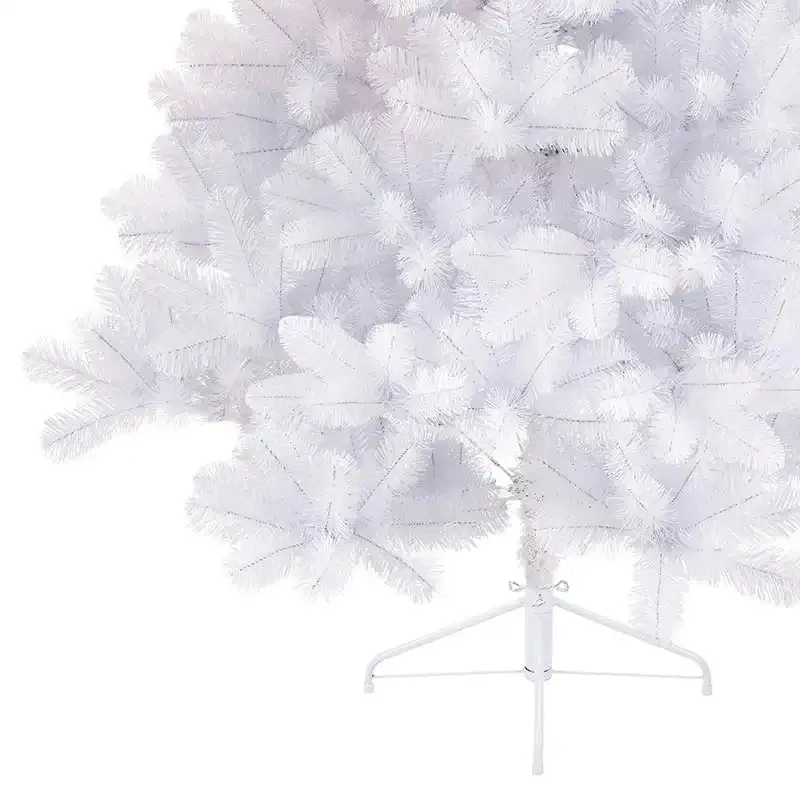 Køb Imperial hvidt grantræ med metalfod, 120cm hos Brondsholm.dk