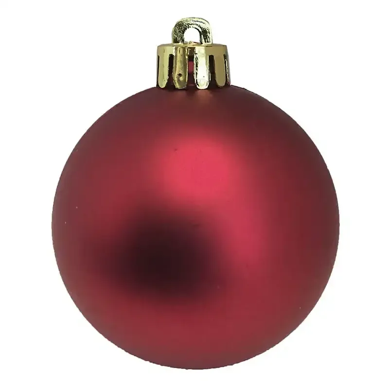 Køb Julekugle mix Sølv-rød-hvid, 6cm, 30stk./pakke hos Brondsholm.dk