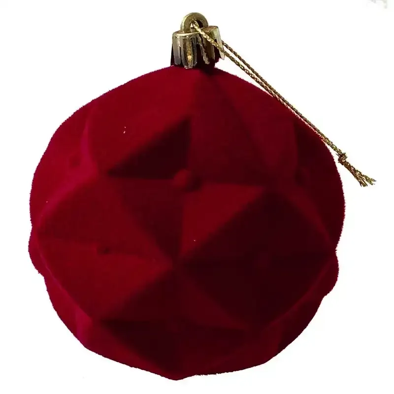 Køb Julekugler i Rød m guldtråds mønster/form 3stk/pakke hos Brondsholm.dk