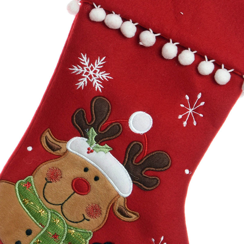 Køb Julesok m rensdyr, 40cm hos Brondsholm.dk