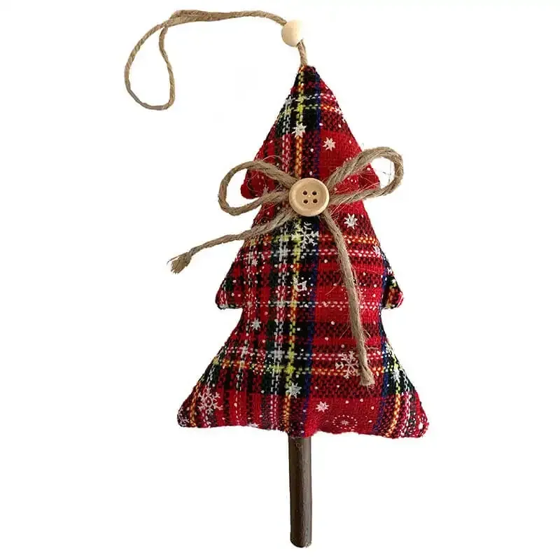 Køb Juletræsophæng, juletræ, rød tern hos Brondsholm.dk