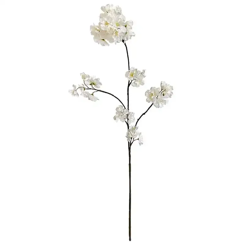 Køb Kirsebærgren, creme, 84cm, kunstig blomst hos Brondsholm.dk