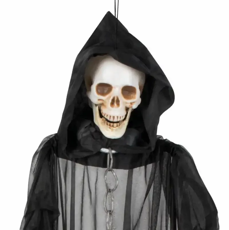 Køb Kranie spøgelse med skelethænder og kæde hos Brondsholm.dk