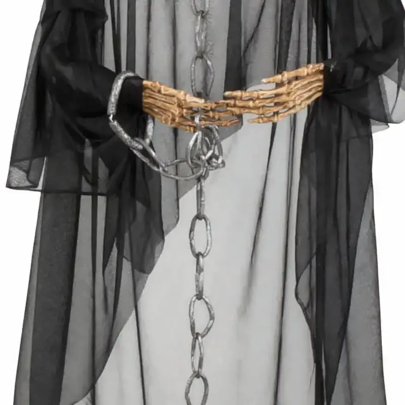 Køb Kranie spøgelse med skelethænder og kæde hos Brondsholm.dk