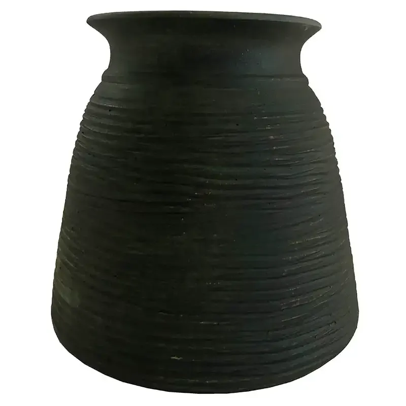 Køb Krukke / vase, Grøn Keramik 19 cm hos Brondsholm.dk