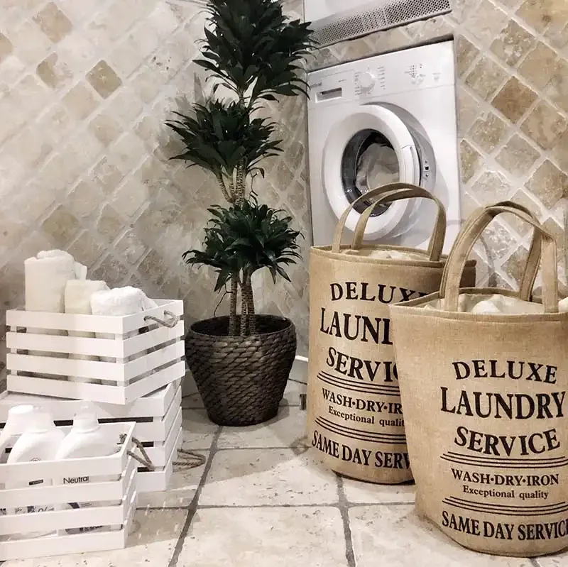 Køb Krydsfiner kasser med håndtag, 3 stk./sæt, Hvid hos Brondsholm.dk