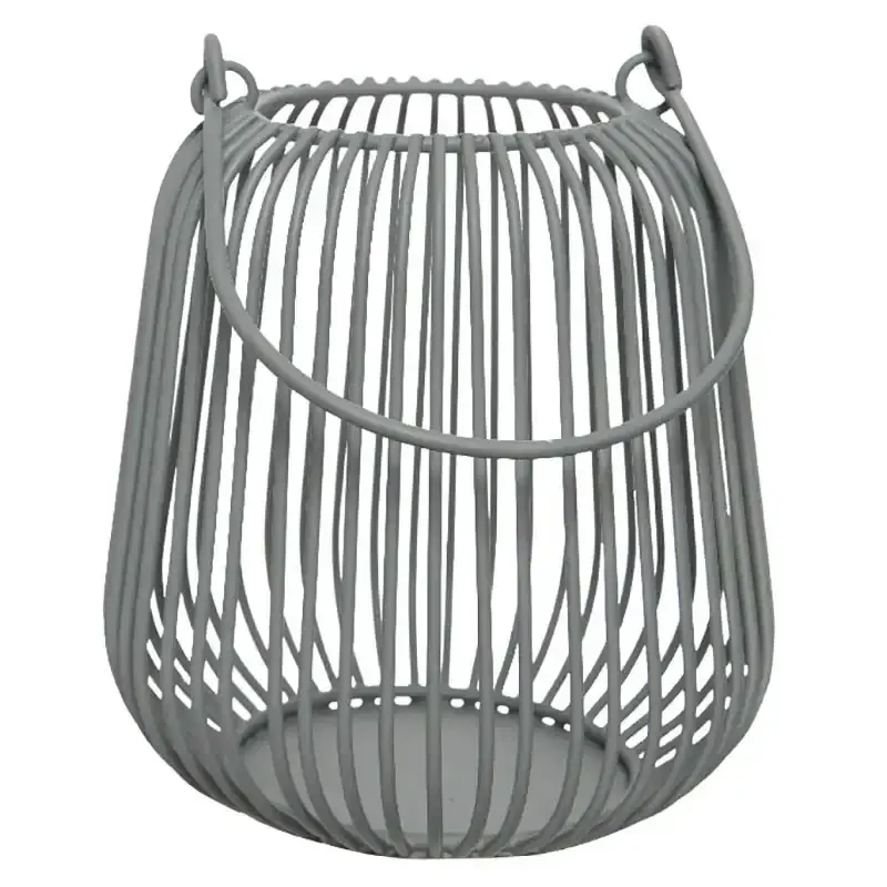 Køb Mini Lanterne i stål, grå, H:10cm hos Brondsholm.dk