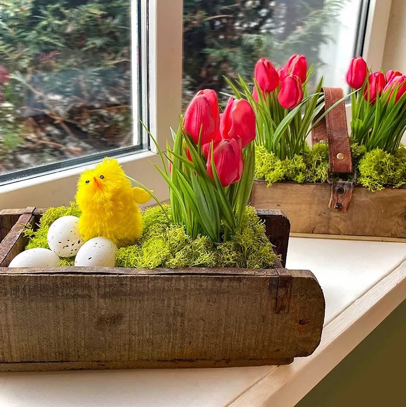 Køb Murstensform m læder hank, genbrugstræ, 32cm