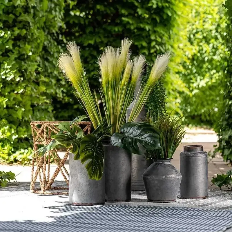 Køb Pampasgræs i bundt, 2 stilke, H115cm, kunstig græs hos Brondsholm.dk