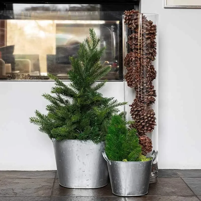 Køb Plantekrukke i zink, 29cm hos Brondsholm.dk