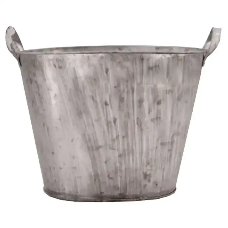 Køb Plantekrukke i zink, 29cm hos Brondsholm.dk