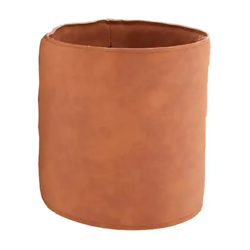 Køb Potteskjuler i læder, Ø15,5cm, cognac hos Brondsholm.dk