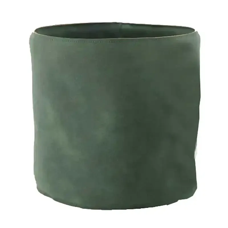 Køb Potteskjuler i læder, Ø21,5cm, grøn hos Brondsholm.dk