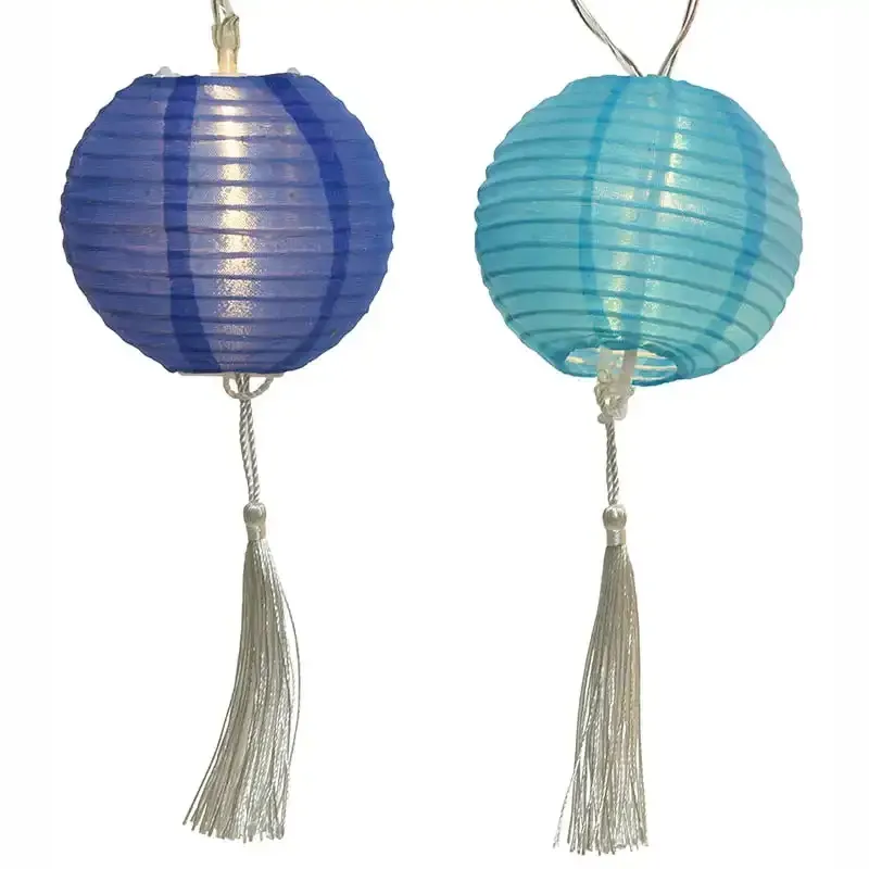 Køb Rispapirs lampe lyskæde, LED, 20 pære, 5 meter hos Brondsholm.dk