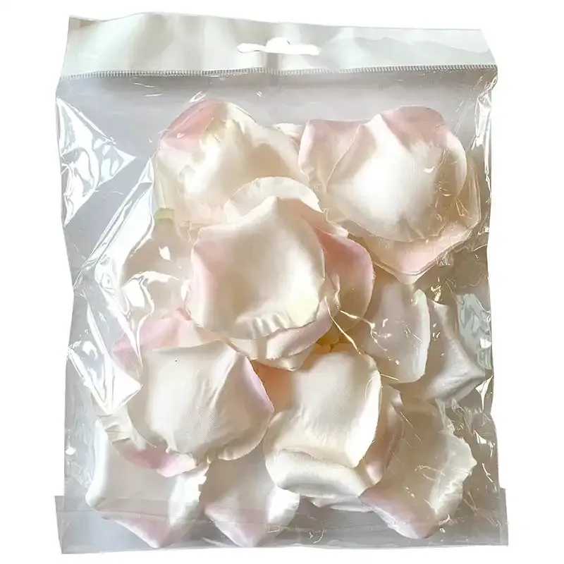 Køb Rosenblade, 36 stk., creme/pink, Kunstig blomster hos Brondsholm.dk