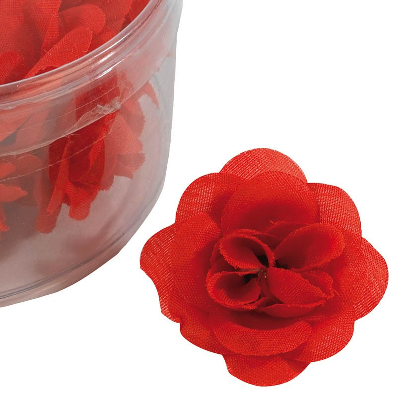 Køb Rosenhoveder 20stk./pakke, rød, kunstig blomst hos Brondsholm.dk