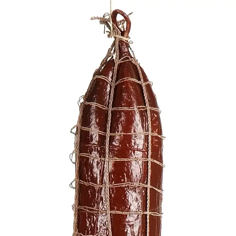 Køb Spegepølse / Salami med net, kunstig mad hos Brondsholm.dk