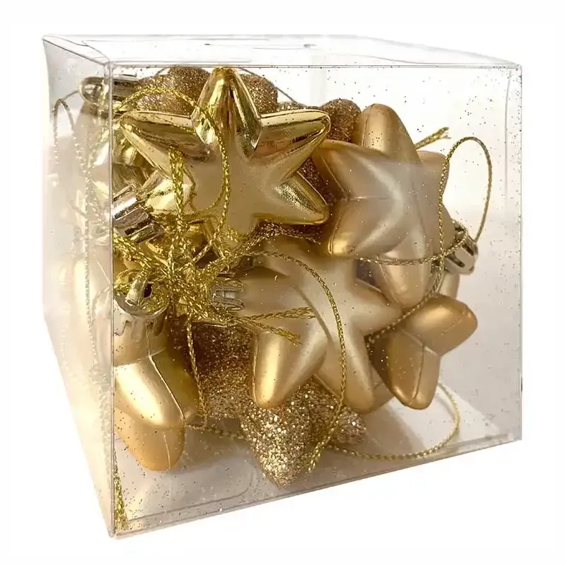 Køb Stjerner m ophæng, 5cm, 18stk pr pakke hos Brondsholm.dk