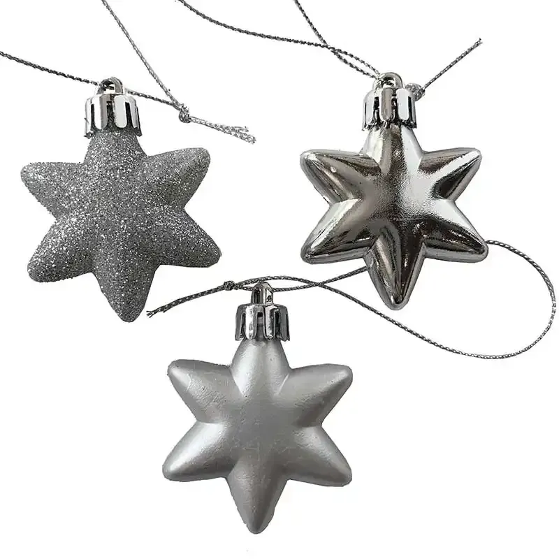 Køb Stjerner m ophæng, 5cm, 18stk pr pakke hos Brondsholm.dk