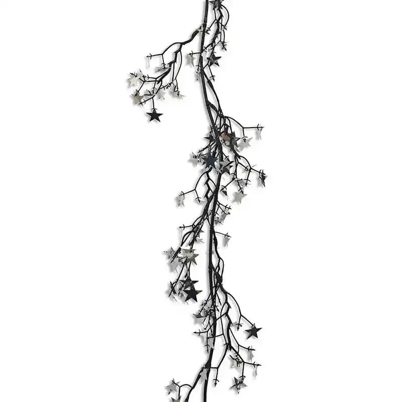 Køb Stjerneranke, 180cm Sølv, Kunstig ranke hos Brondsholm.dk