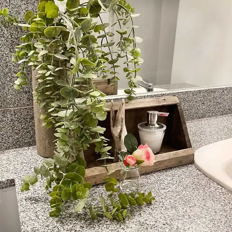 Køb Træ hylde, genbrugs træ, 58cm hos Brondsholm.dk