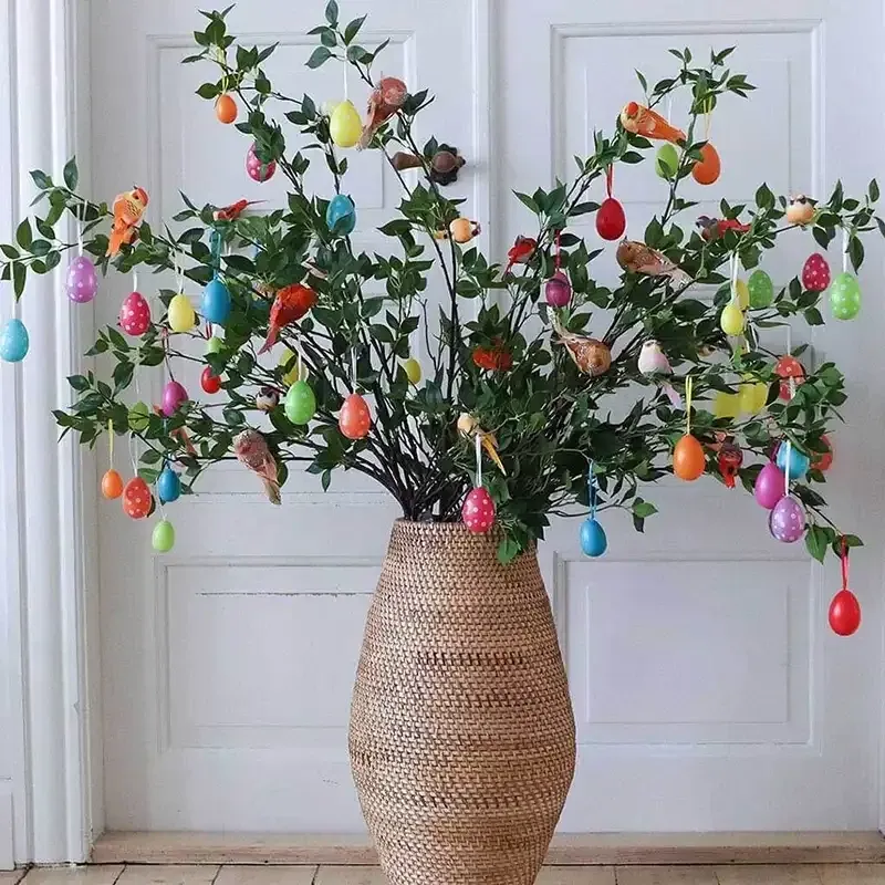 Køb Vase i rattan, H 60cm hos Brondsholm.dk