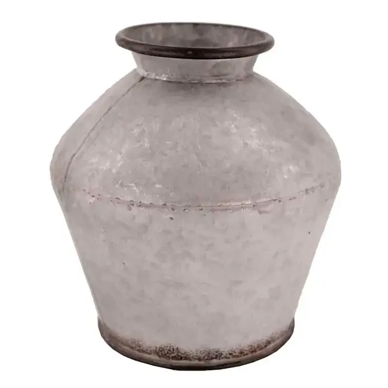 Køb Vase i zink, pære form, 24cm hos Brondsholm.dk