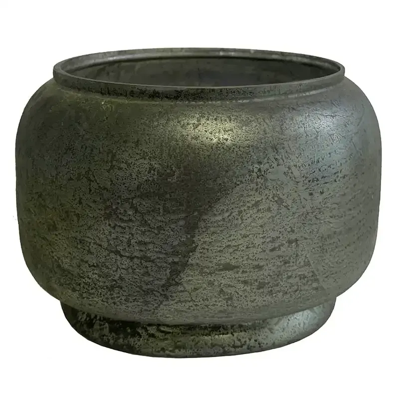 Køb Vase og glas potteskjuler, Small, Ø22cm, Frosted lys grøn hos Brondsholm.dk