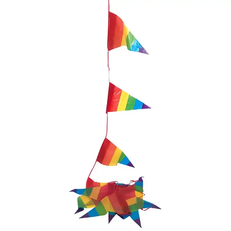 Køb Vimpelranke, pride, 8m, 14 flag hos Brondsholm.dk