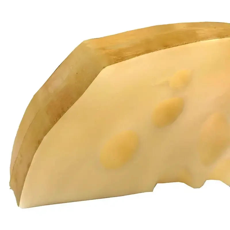Kunstig ost (skive med huller) - naturtro kunstige fødevarer