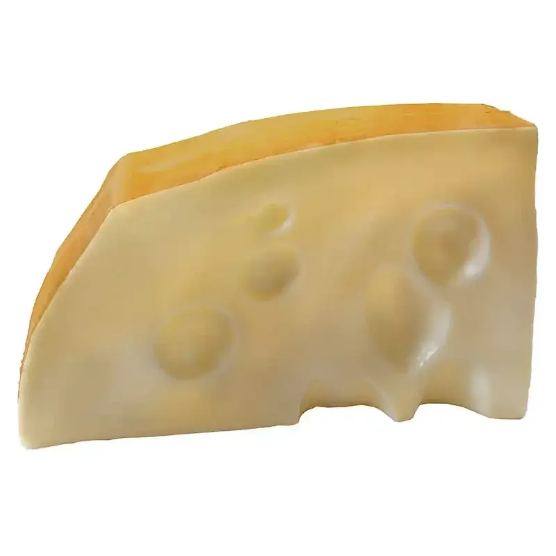 Kunstig ost (skive med huller) - naturtro kunstige fødevarer