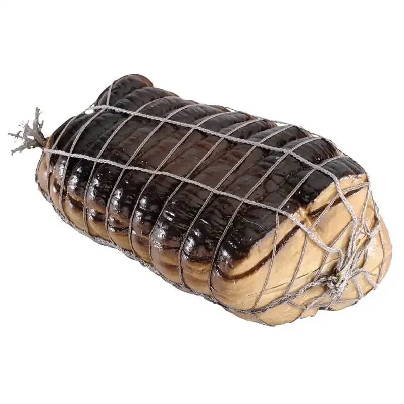 Kunstig roastbeef (steg) i plast - kunstige fødevarer til de