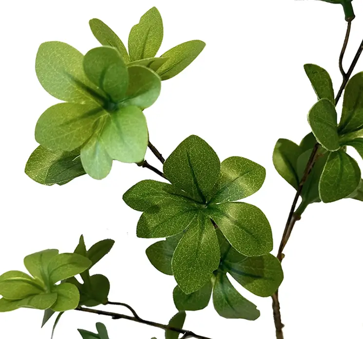 Tropaeolum kunstig gren af plast i grøn closeup