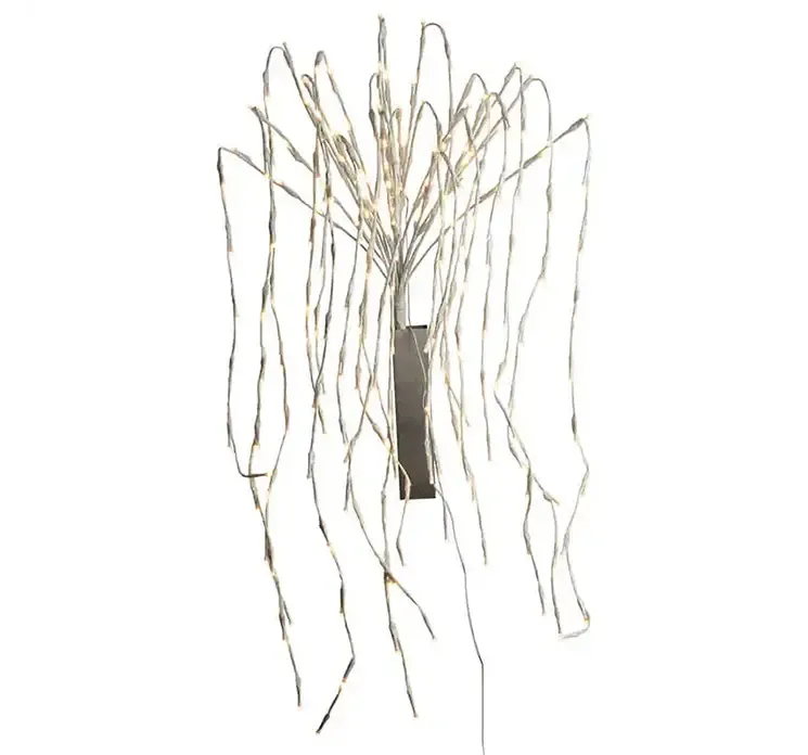 LED lyskade kaskade effekt til udendørs og indendørs brug, hvid ledning