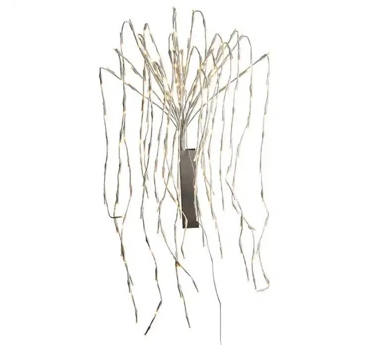 LED lyskade kaskade effekt til udendørs og indendørs brug, hvid ledning