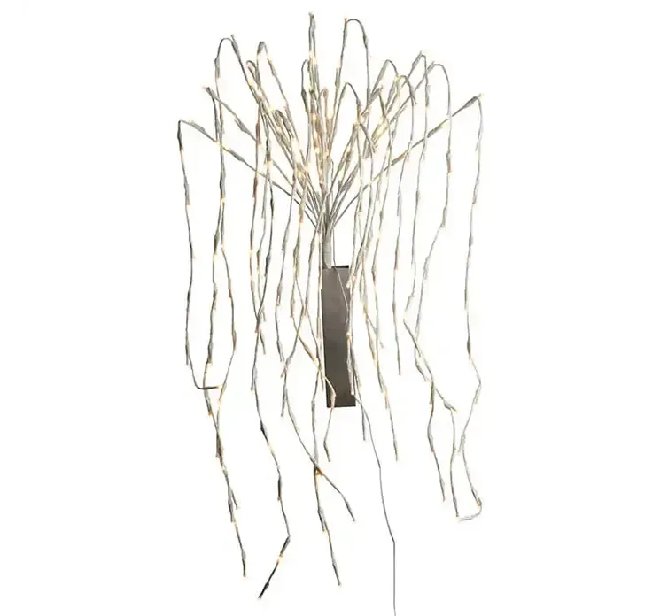 LED lyskade kaskade effekt til udendørs og indendørs brug, hvid ledning