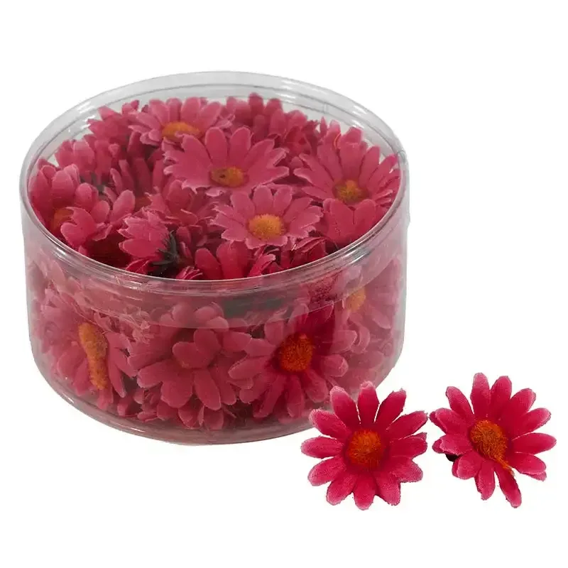 Margurithoveder, 100 stk. i flot mørkorange kunststof