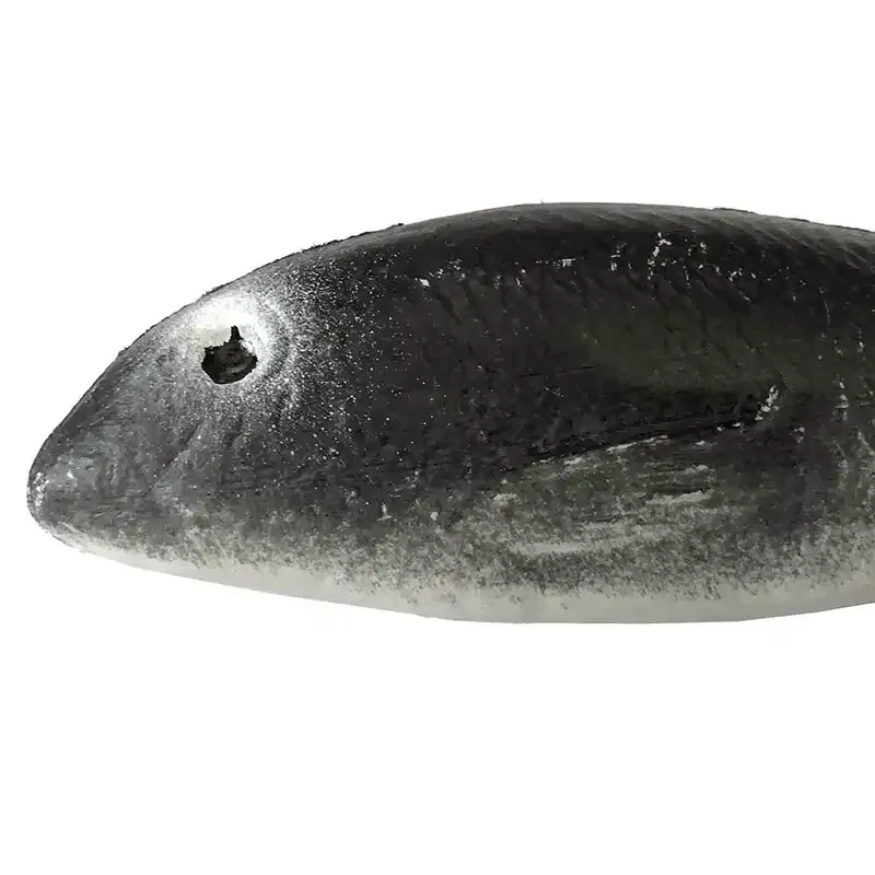 Multe (grå), kunstig fisk til dekoration - kunstige fødevare
