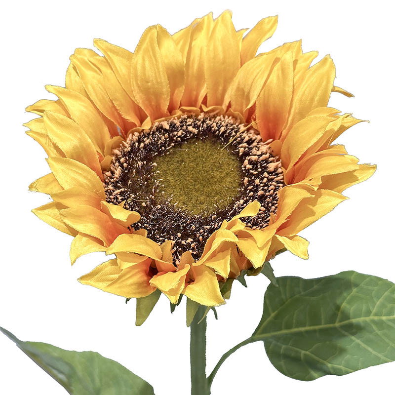 Orange solsikke til udsmykning fra Brøndsholm